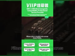 신뢰성 있는 라인 간섭 억제를 위한 견고한 전도성 플라스틱 EMI 필터