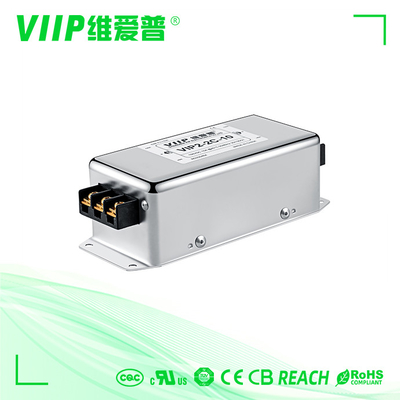 110V 250VAC 3 단계 AC 라인 필터 15A 전자파 제거 필터