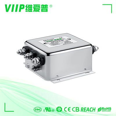 50A 3 단계 이엠아이 필터 60dB-90dB 3상 라인 필터