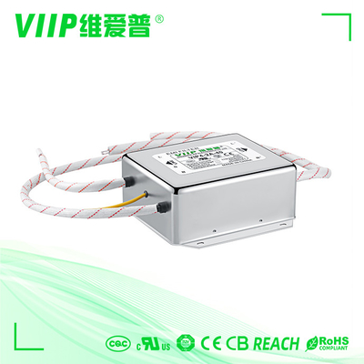 콤팩트하고 가벼운 설계 단일 단계 EMI 필터 전압 ≥1500VAC/1분 완화 ≥20dB 0.7kg