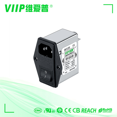 패널 마운트 융합된 전원 라인 IEC 이엠아이 필터 AC 250V 10A